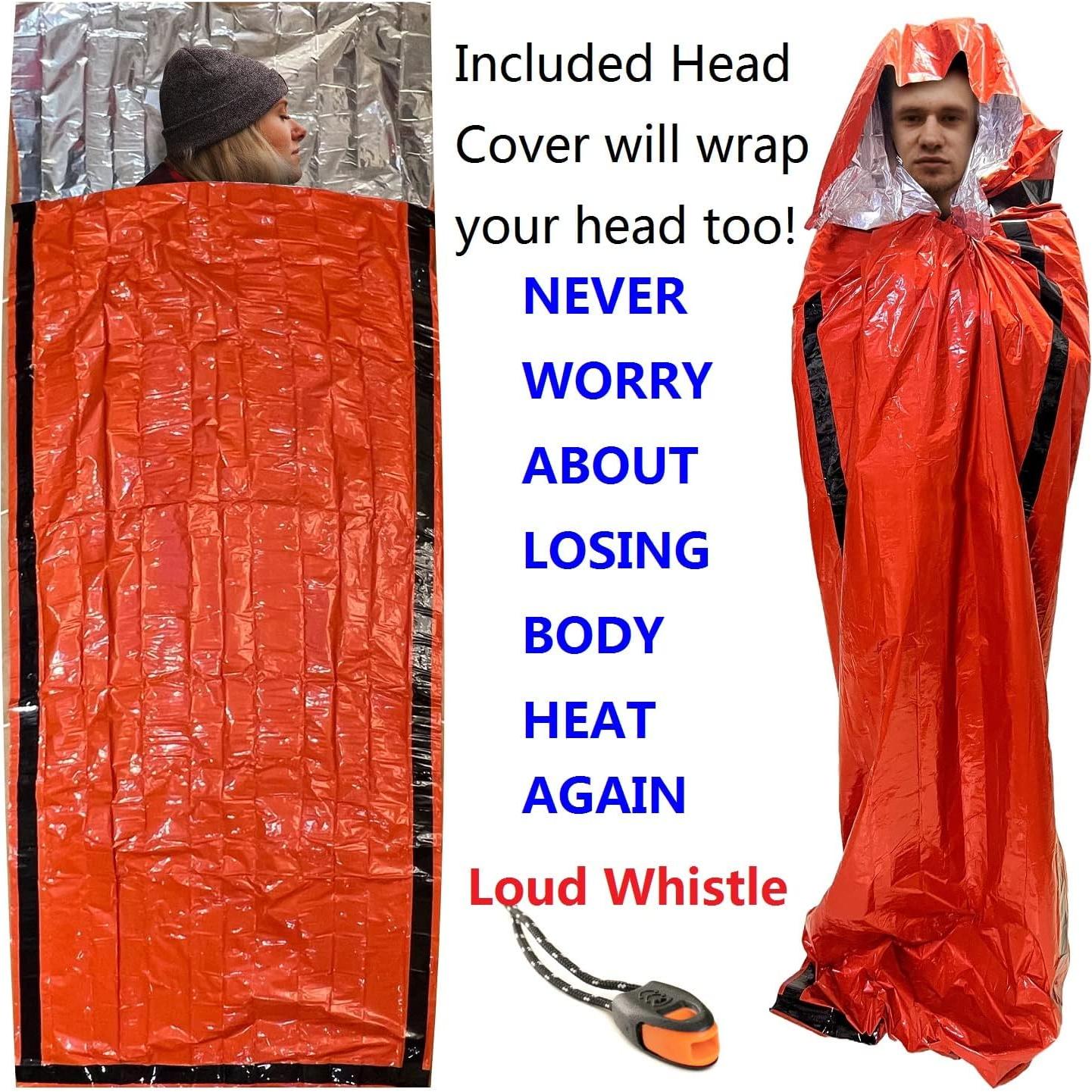 Saco de Emergencia Bivy Leberna - 4 Bolsas Mylar Impermeables