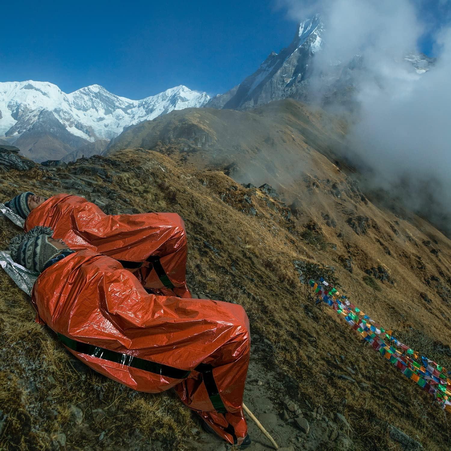 Saco de Emergencia Bivy Leberna - 4 Bolsas Mylar Impermeables