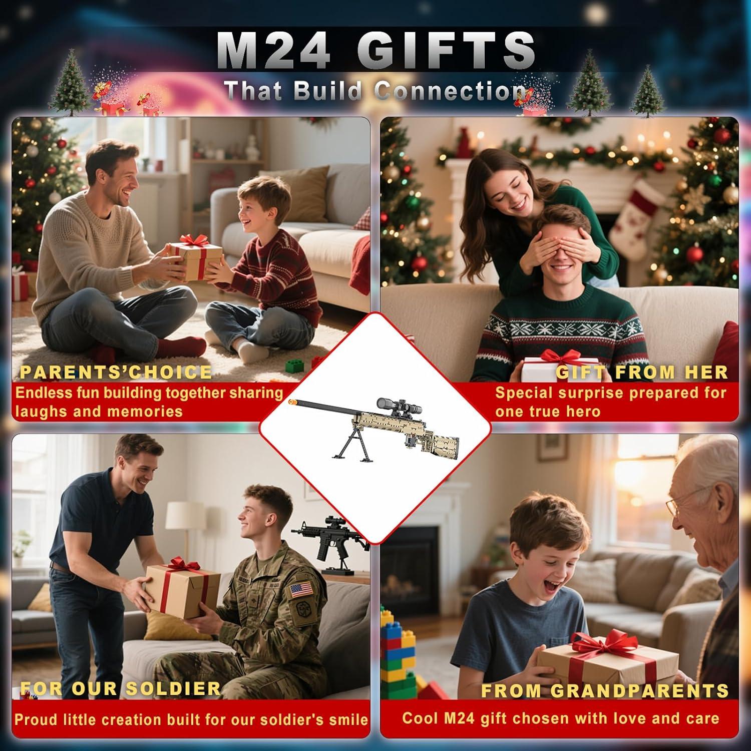 CASEIER M24 Juego de Bloques de Construcción 1380 PCS