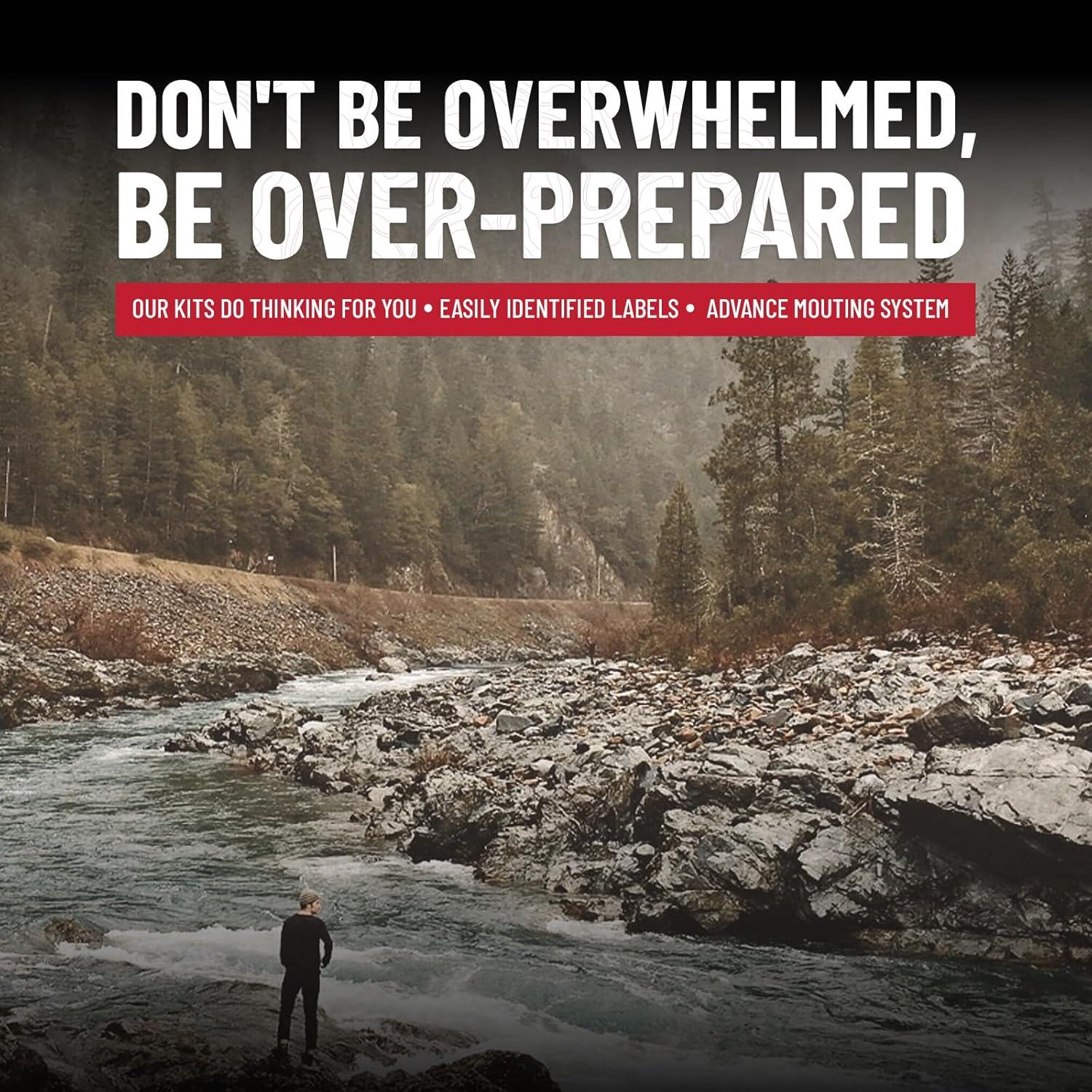 Surviveware 238 Pcs Comprehensive Premium Survival First Aid Kit - Medical Emergency Kit for Travel Camping Gear, Home Essentials & Outdoor Emergencies - HSA & FSA Eligible Survival Kit