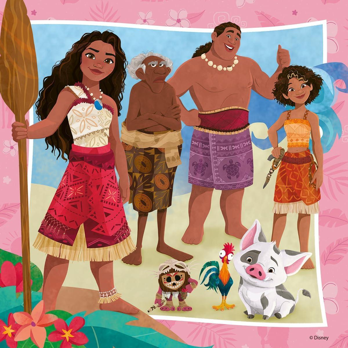 Rompecabezas Ravensburger Moana 3x49 Piezas 17.8 cm
