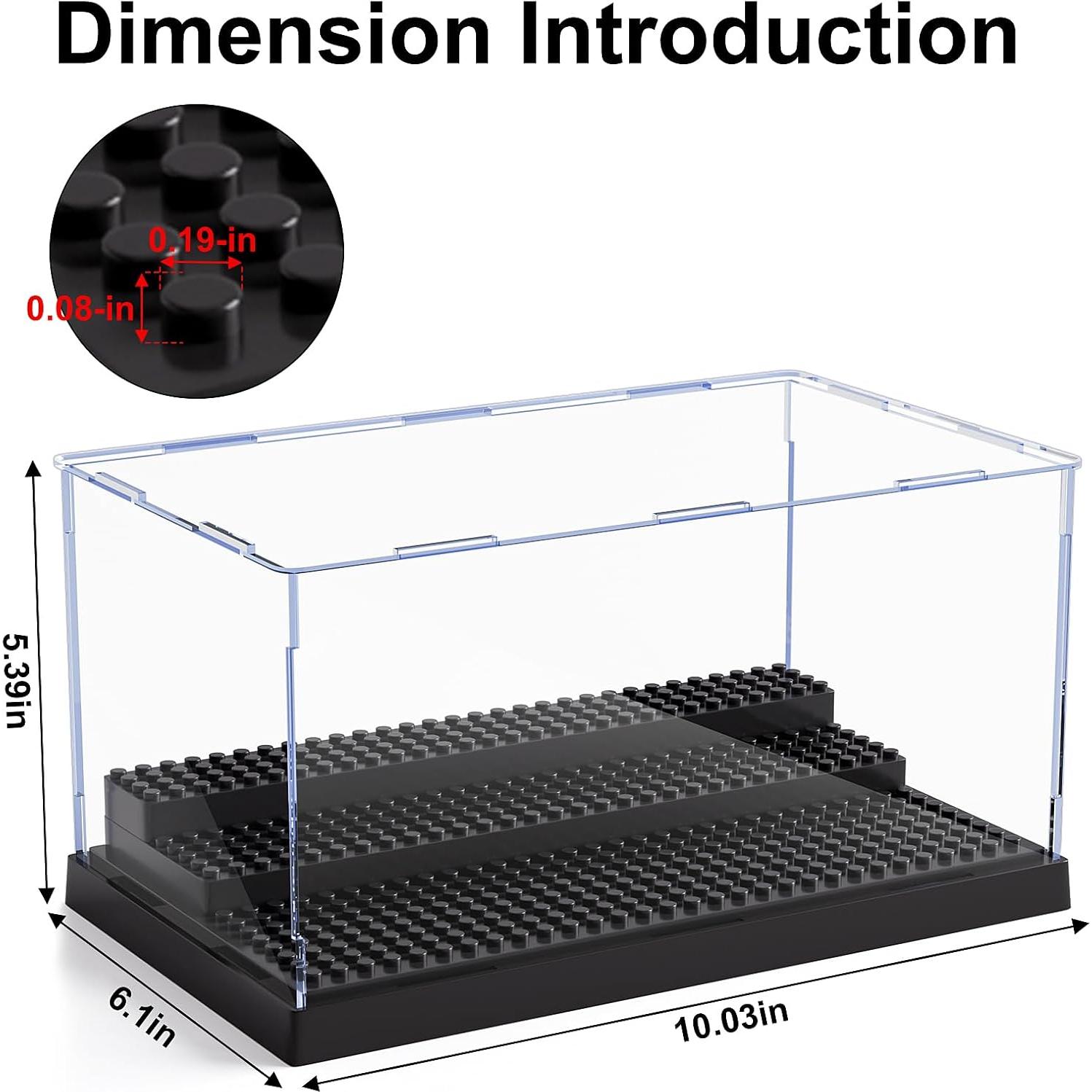 Caja de Exhibición de Minifiguras Mlikero Acrílico Negro