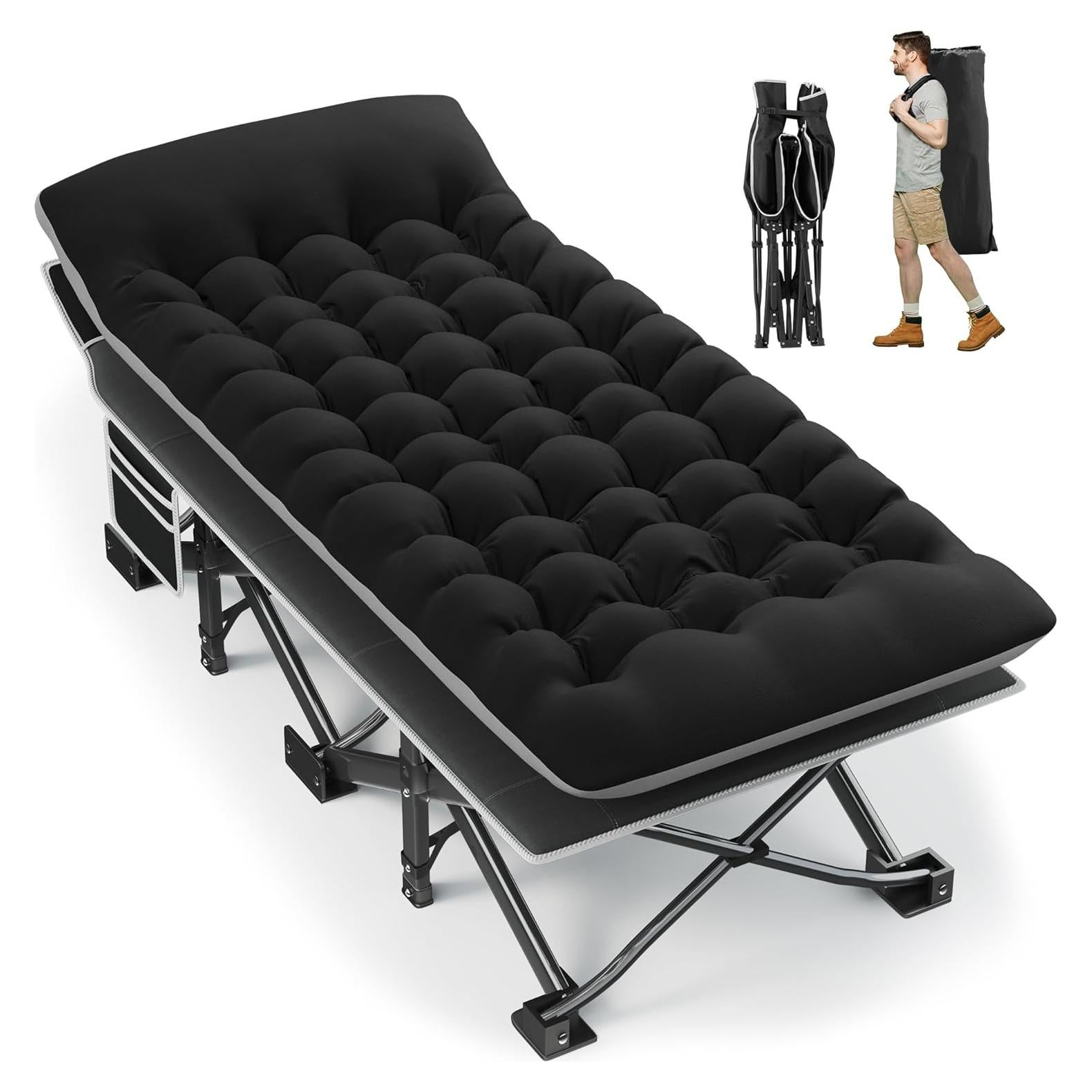 Cama de Camping Plegable Fragess Extra Ancha 81.28 cm