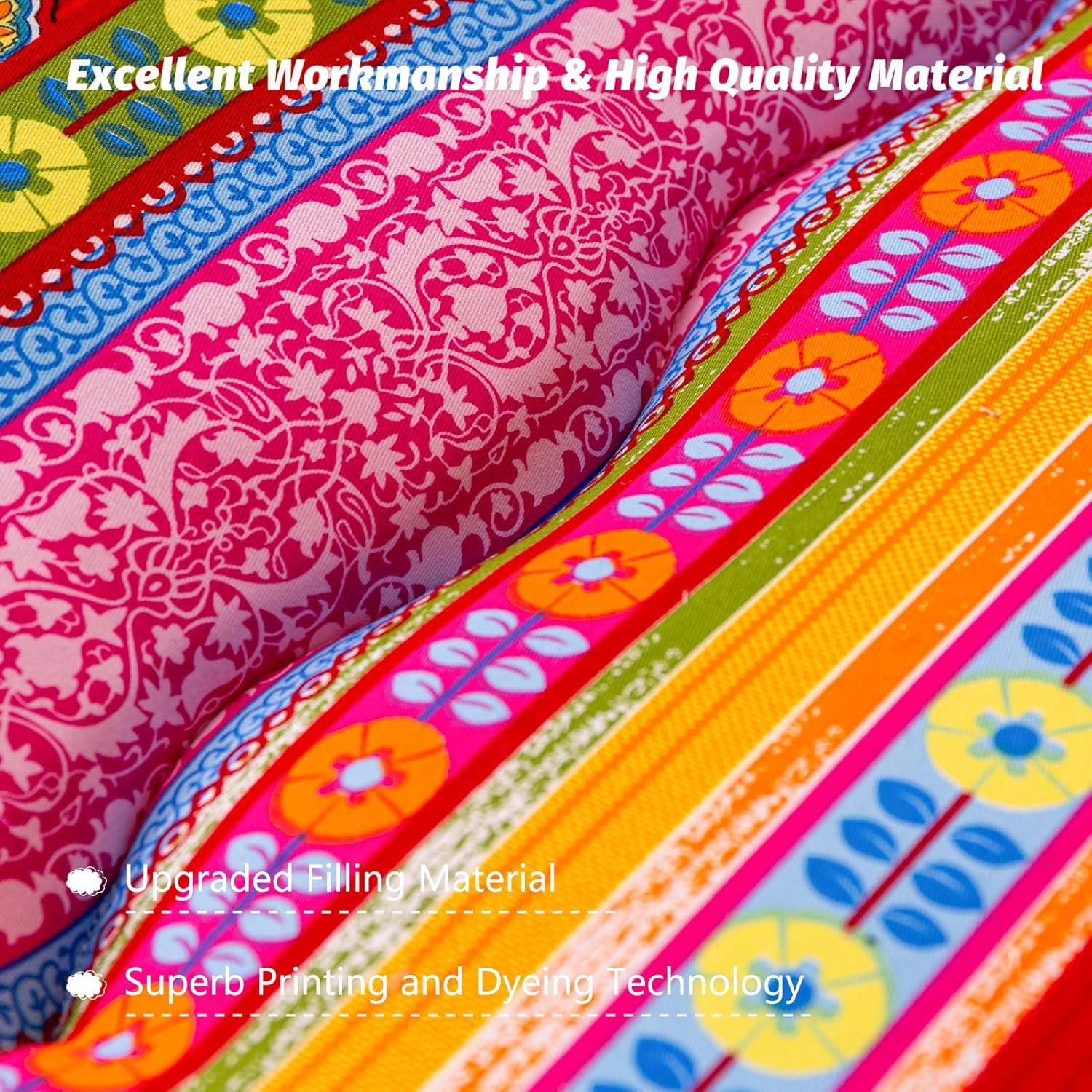 Colchón Futón MAXYOYO Queen Bohemio Floral 15.24 cm