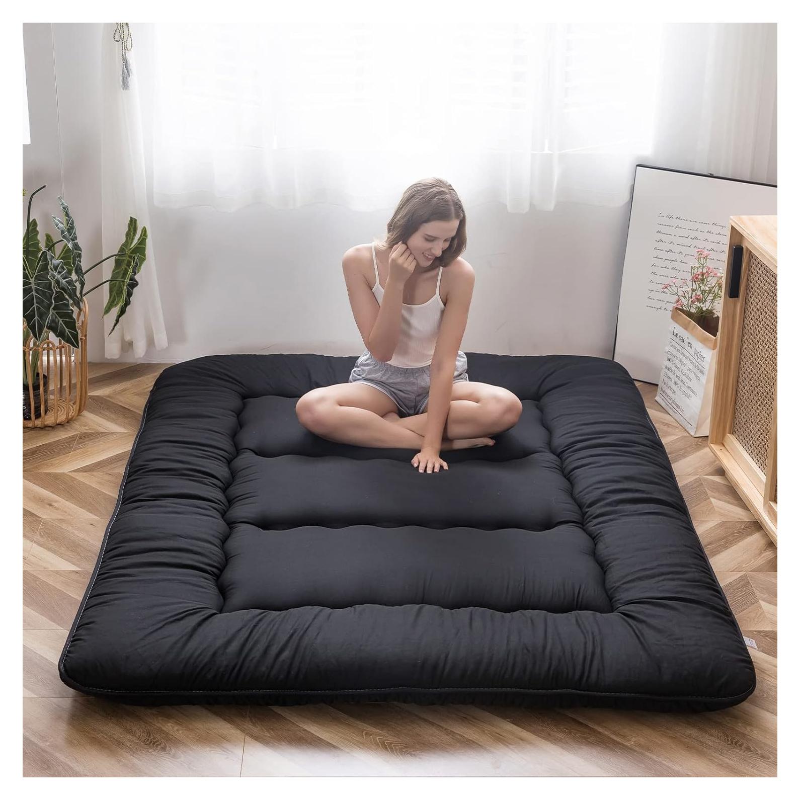 Colchón Futón Japonés MAXYOYO Individual 10 cm Negro