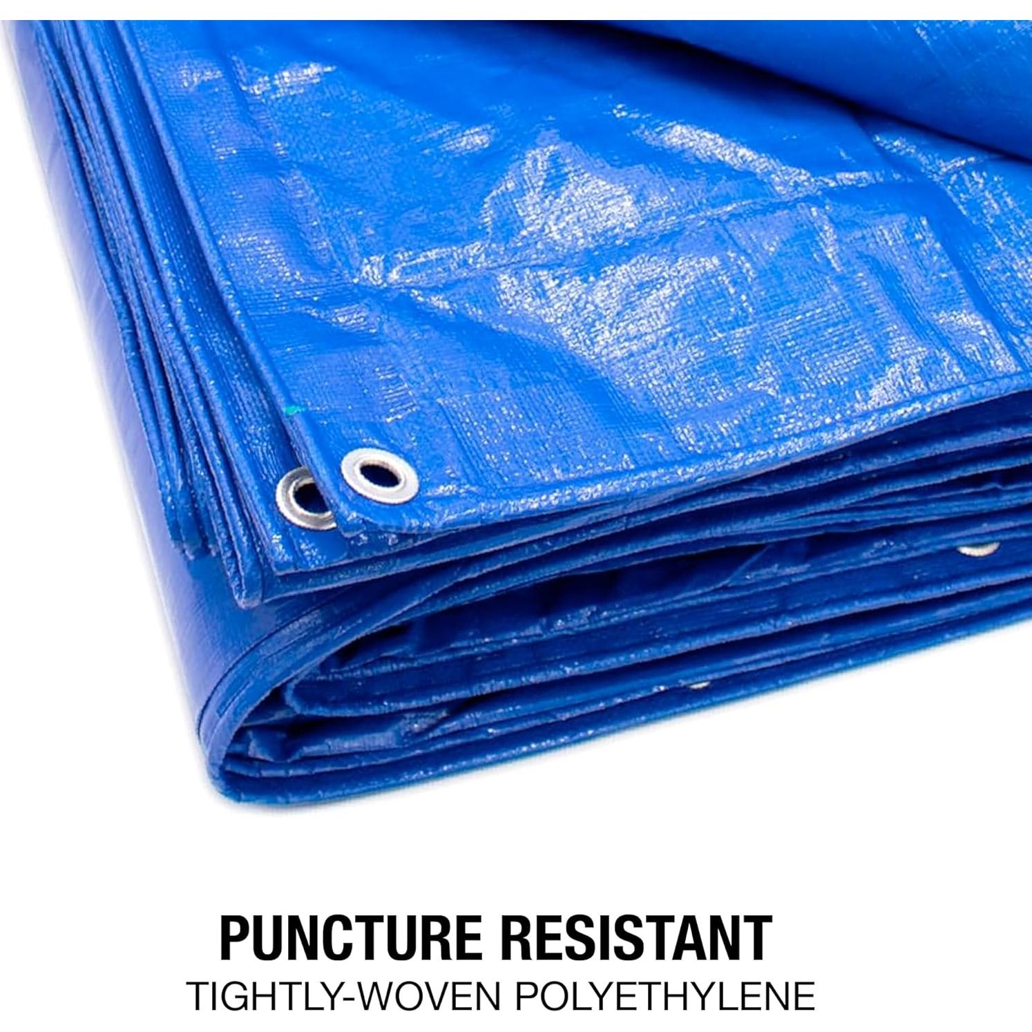 Lona Impermeable Azul Dry Gear 4.88x6.10m 5 MIL Multiusos