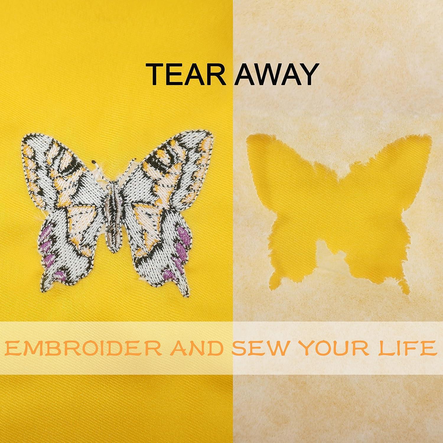 Estabilizador de Bordado Desgarro New Brothread 20x20cm 100 Hojas