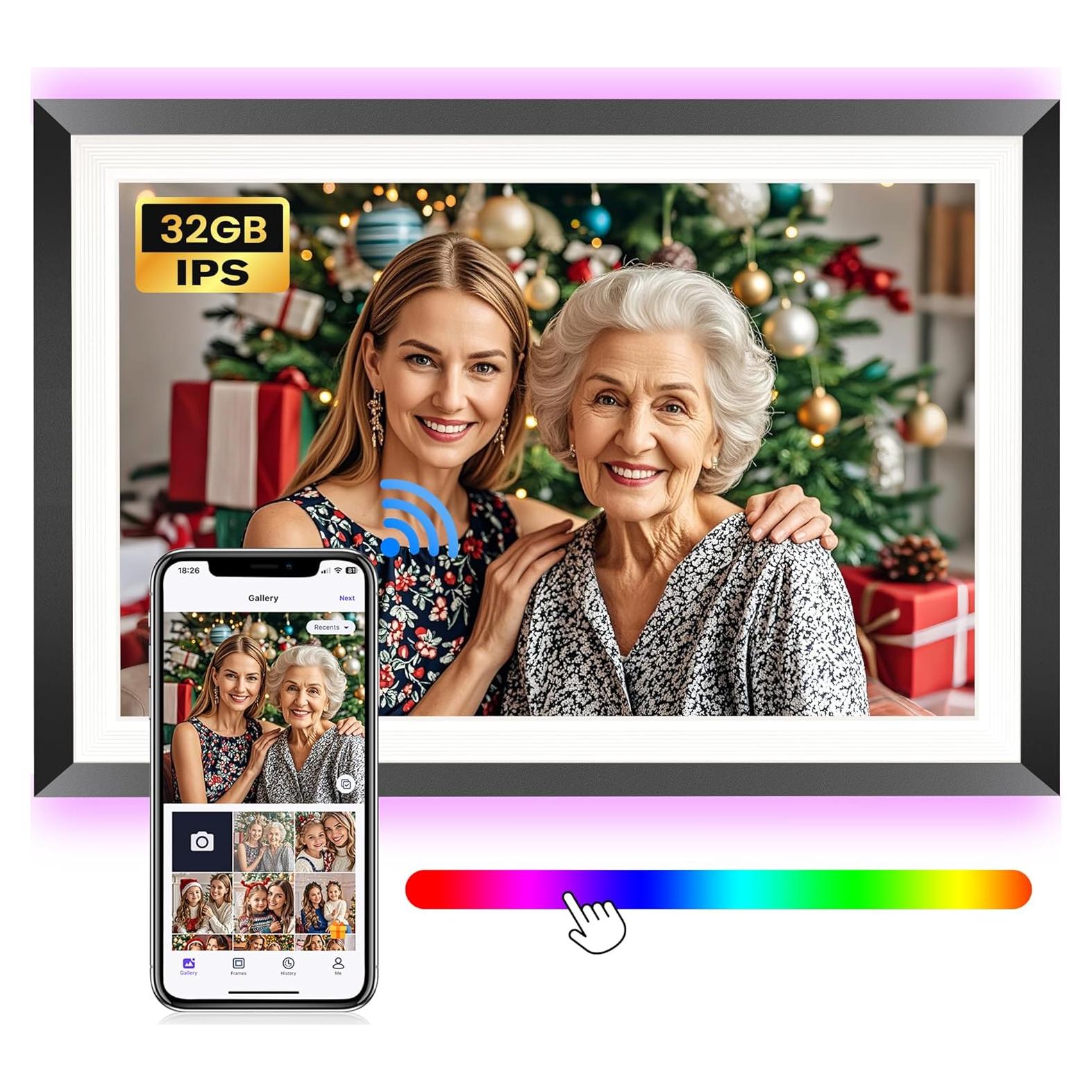 Marco Digital de Fotos WiFi BIGASUO 10.1" HD 32GB