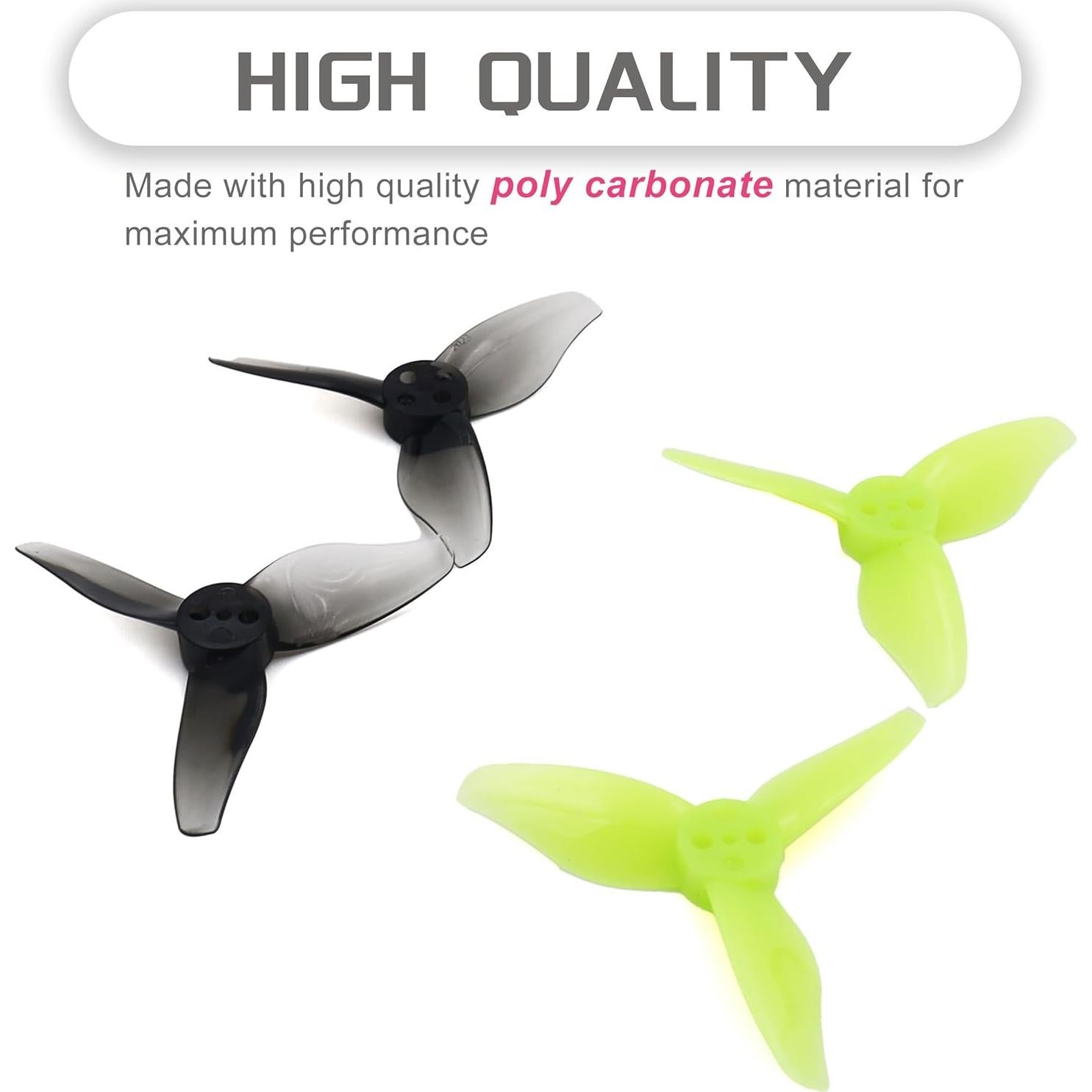 Hélices Gemfan 2023 de 2 Pulgadas para Drones RC FPV 16 Pcs