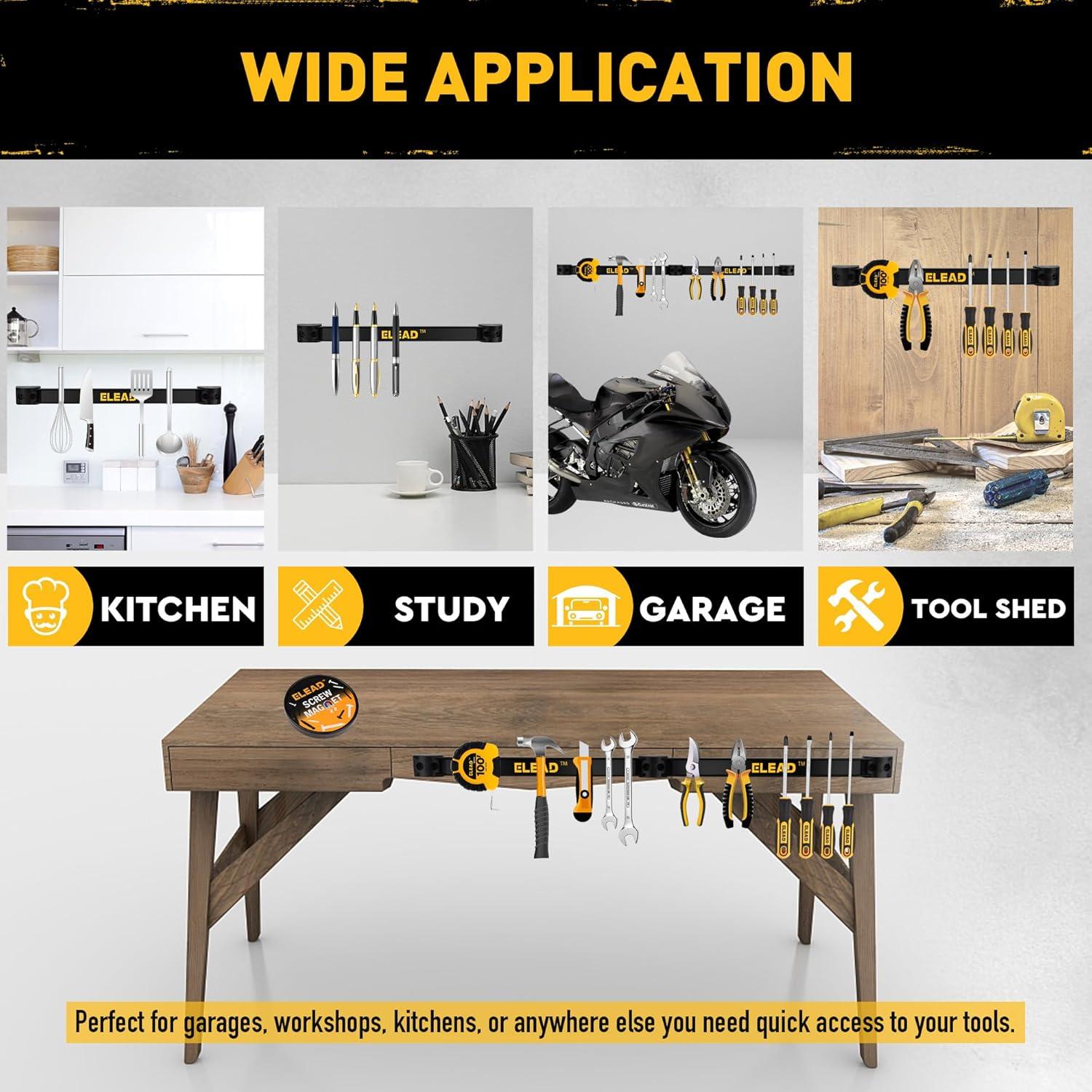 Organizador Magnético de Herramientas ELEAD 9 Piezas 30.48 cm