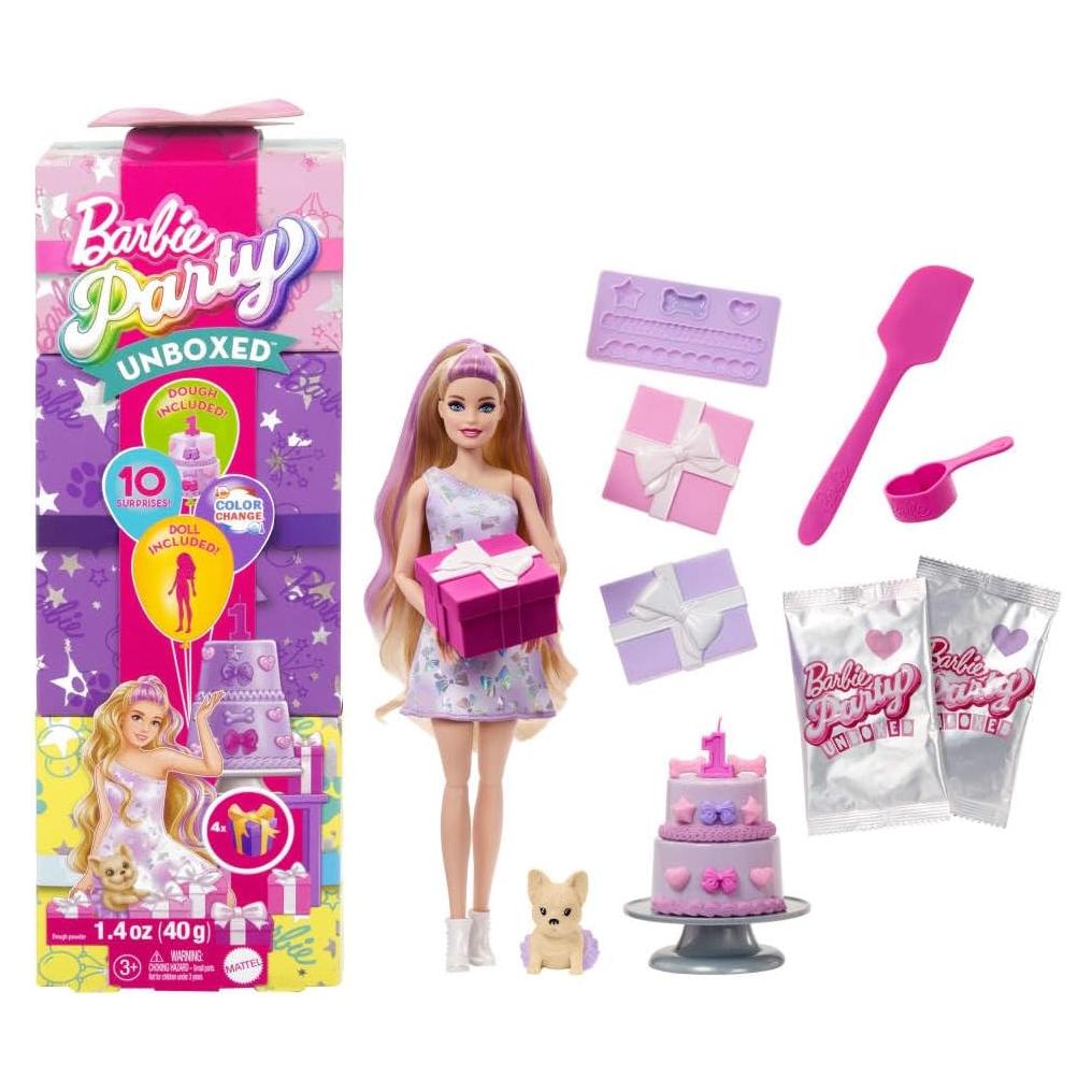 Barbie Fiesta Muñeca Lazos de Cumpleaños 0.28 kg