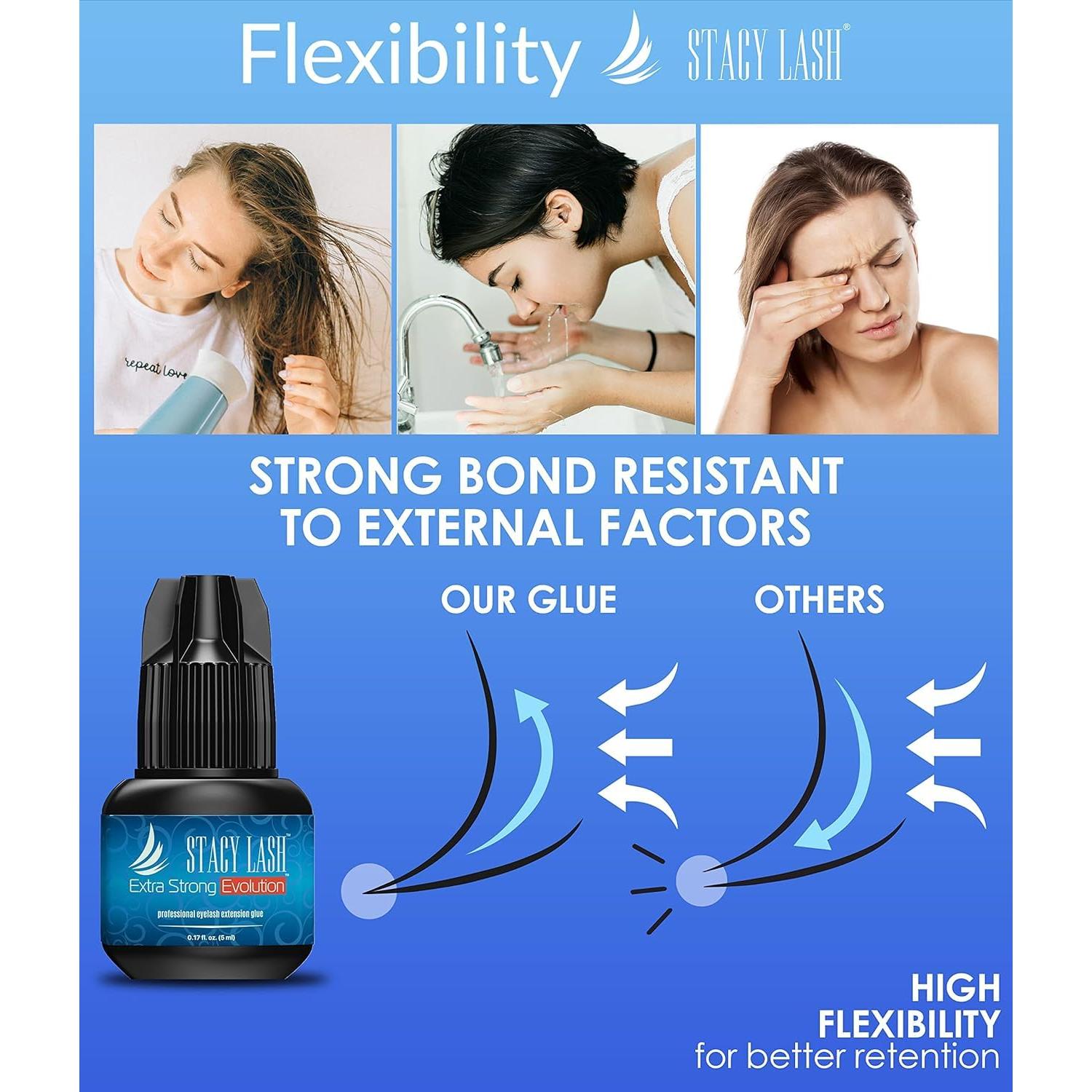 Pegamento para Extensiones de Pestañas Stacy Lash 5ml Extra Fuerte