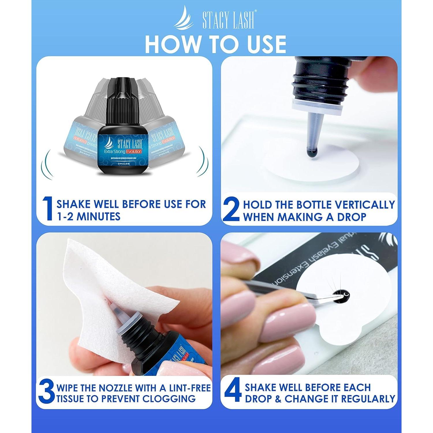 Pegamento para Extensiones de Pestañas Stacy Lash 5ml Extra Fuerte