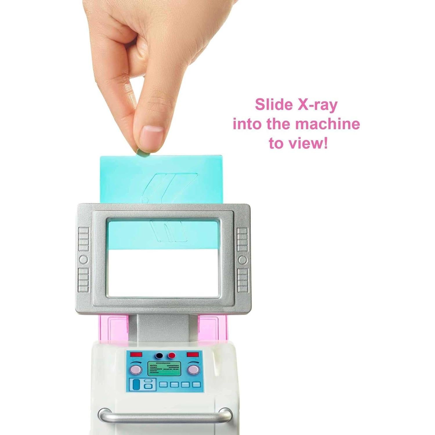 Juego de Clínica de Yeso Rápido Barbie con Muñeca 30 Accesorios