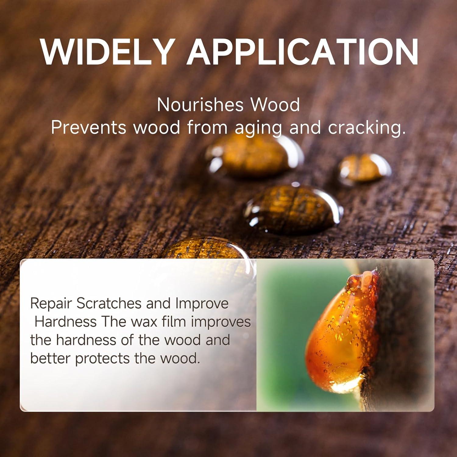 Pulidor de Madera Mollor 100g Cera de Abeja Natural con Esponja