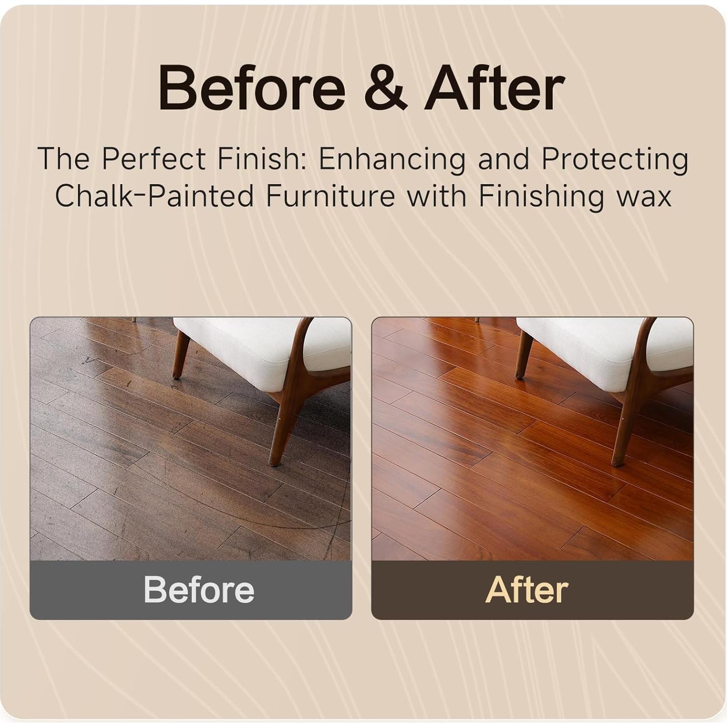 Pulidor de Madera Mollor 100g Cera de Abeja Natural con Esponja