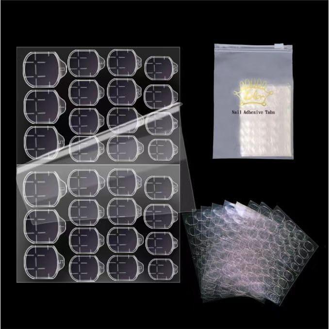 10 Hojas Adhesivas para Uñas Postizas Ivtor - Impermeables