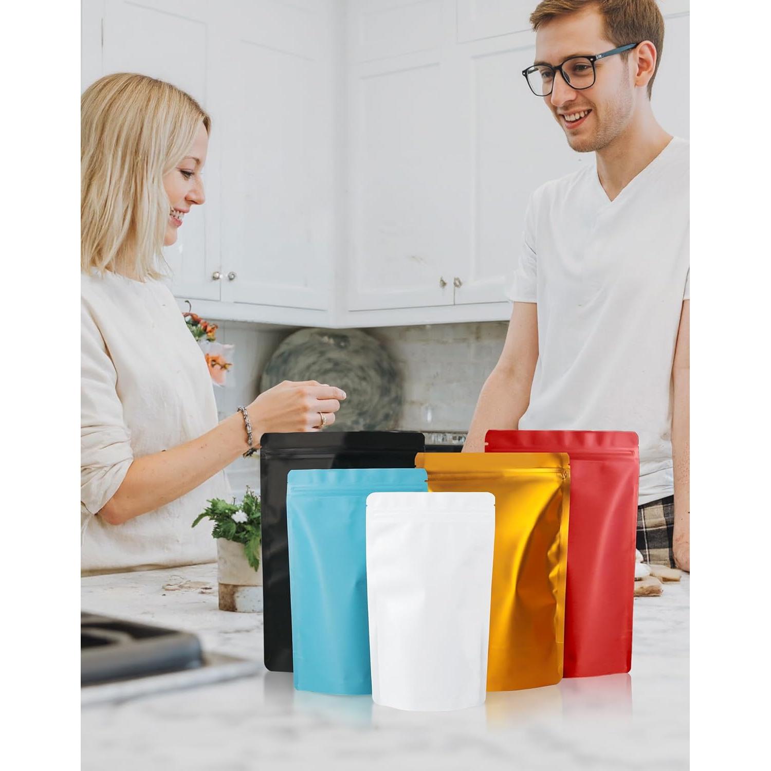 Paquete de 100 Bolsas de Pie Reutilizables FireKylin 8.9x13cm