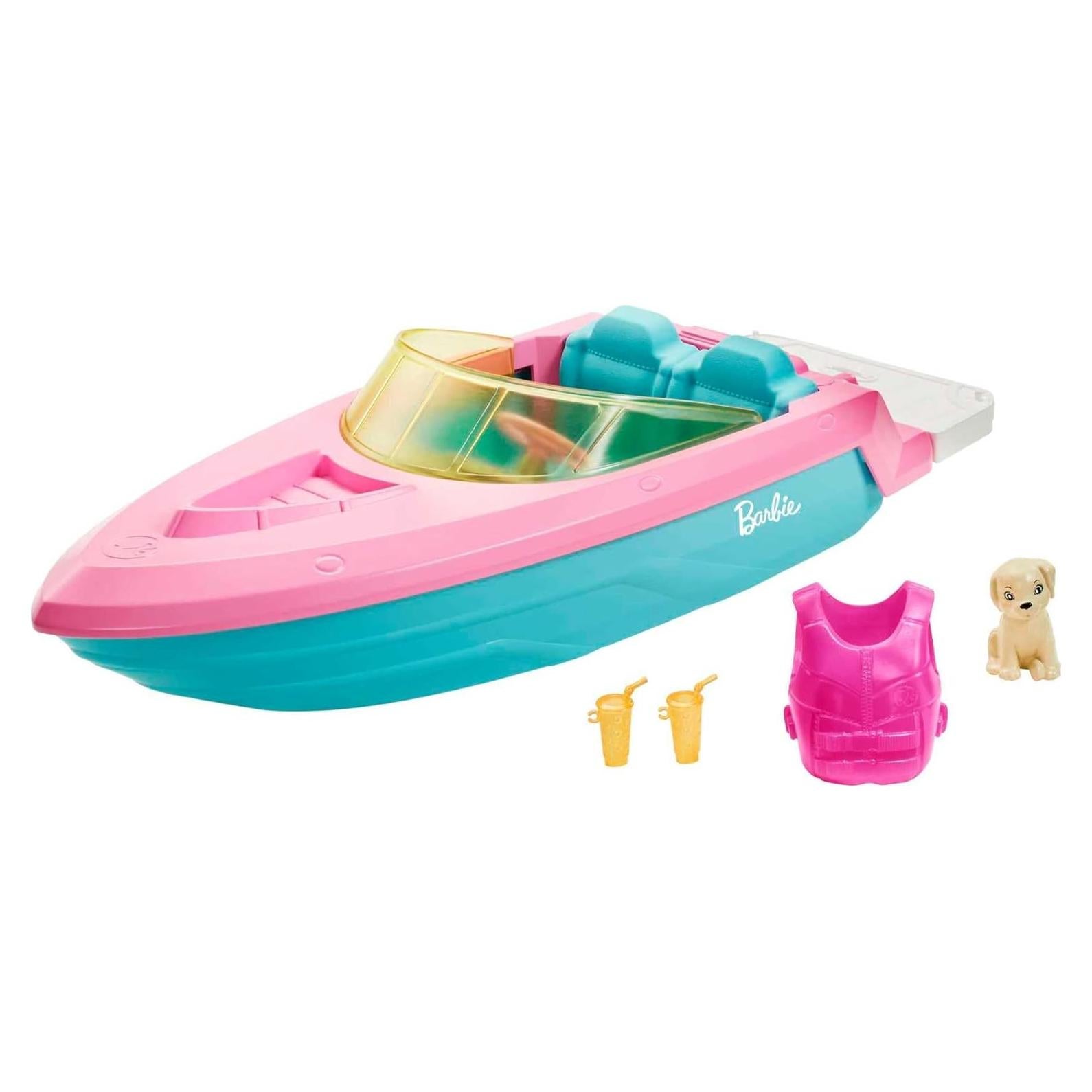 Barco de Barbie con cachorro y accesorios - Mattel