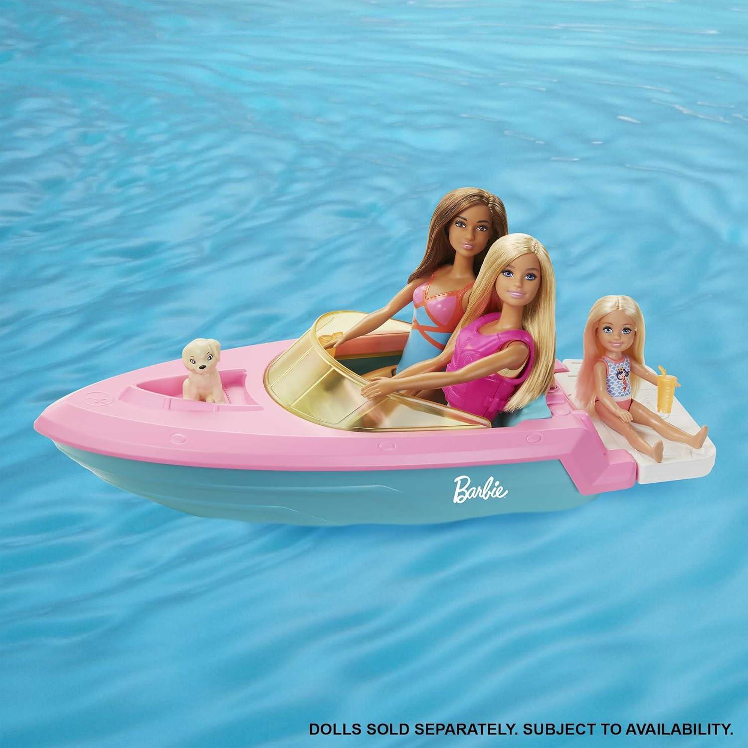 Barco de Barbie con cachorro y accesorios - Mattel