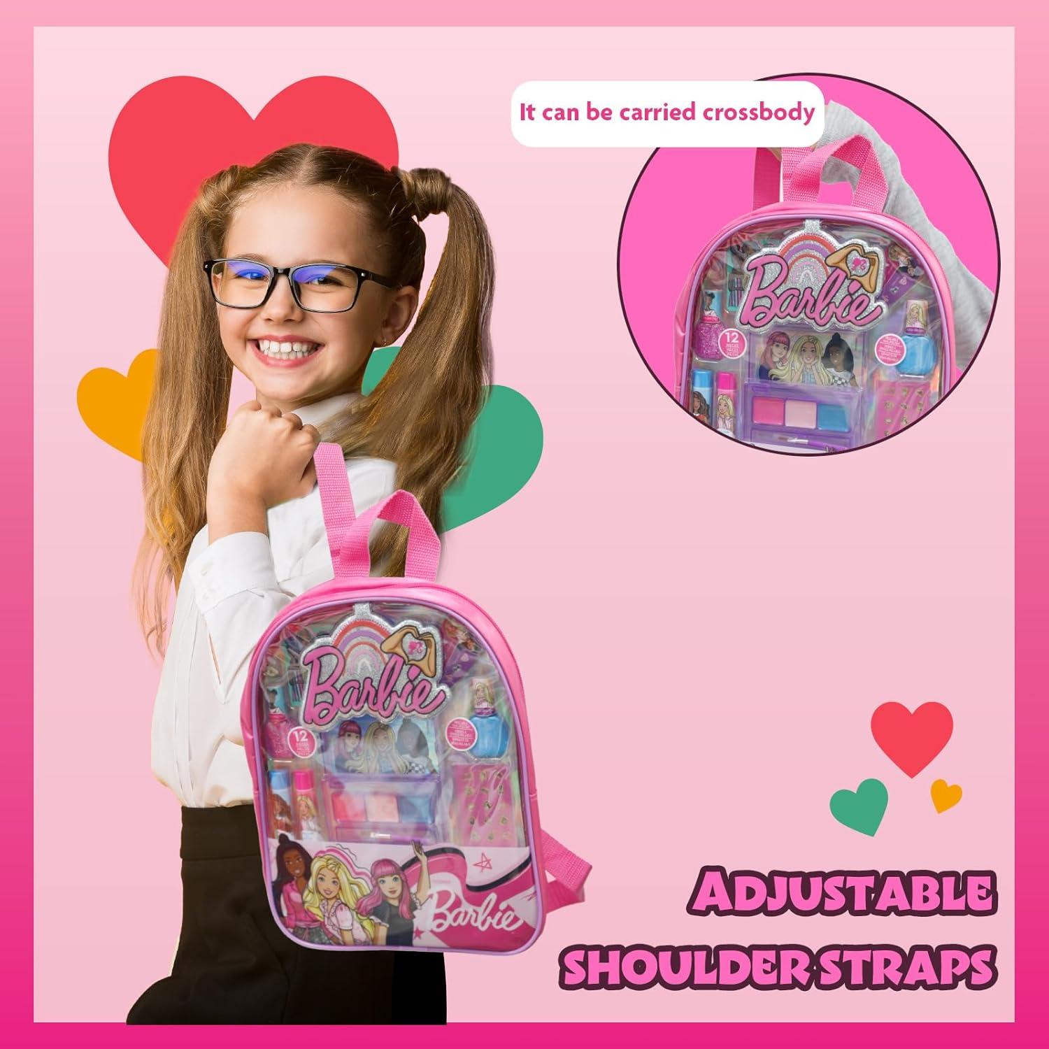 Conjunto de Maquillaje Infantil Barbie con Mochila - Townley Girl