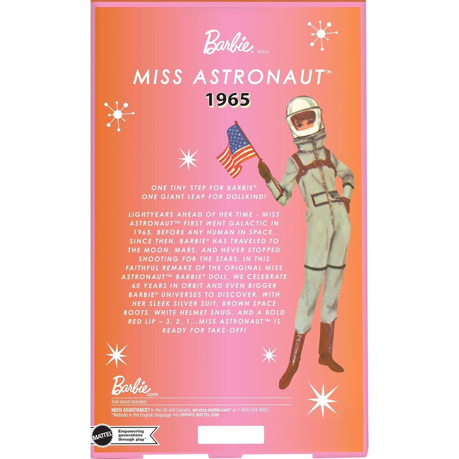 Muñeca Barbie Miss Astronaut 60 Aniversario Mattel 33 cm