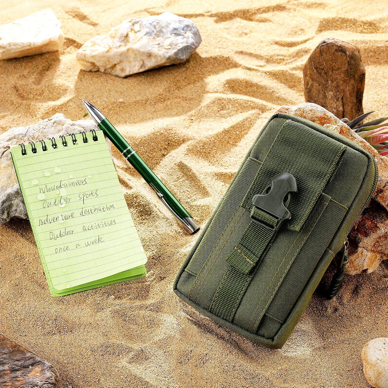 Conjunto Cuaderno Impermeable y Bolígrafo Eaasty Verde Militar