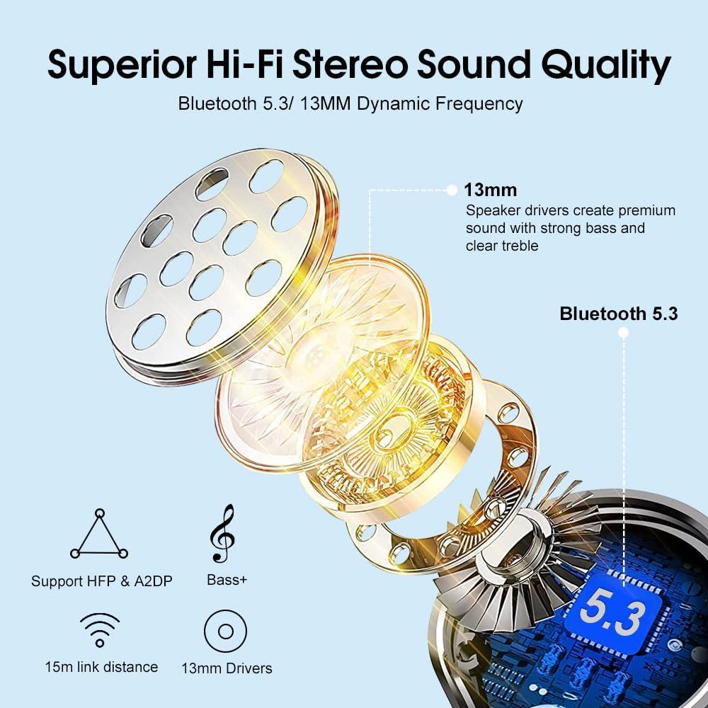 Auriculares Inalámbricos OYIB MD058A Bluetooth 5.3 25h Estéreo