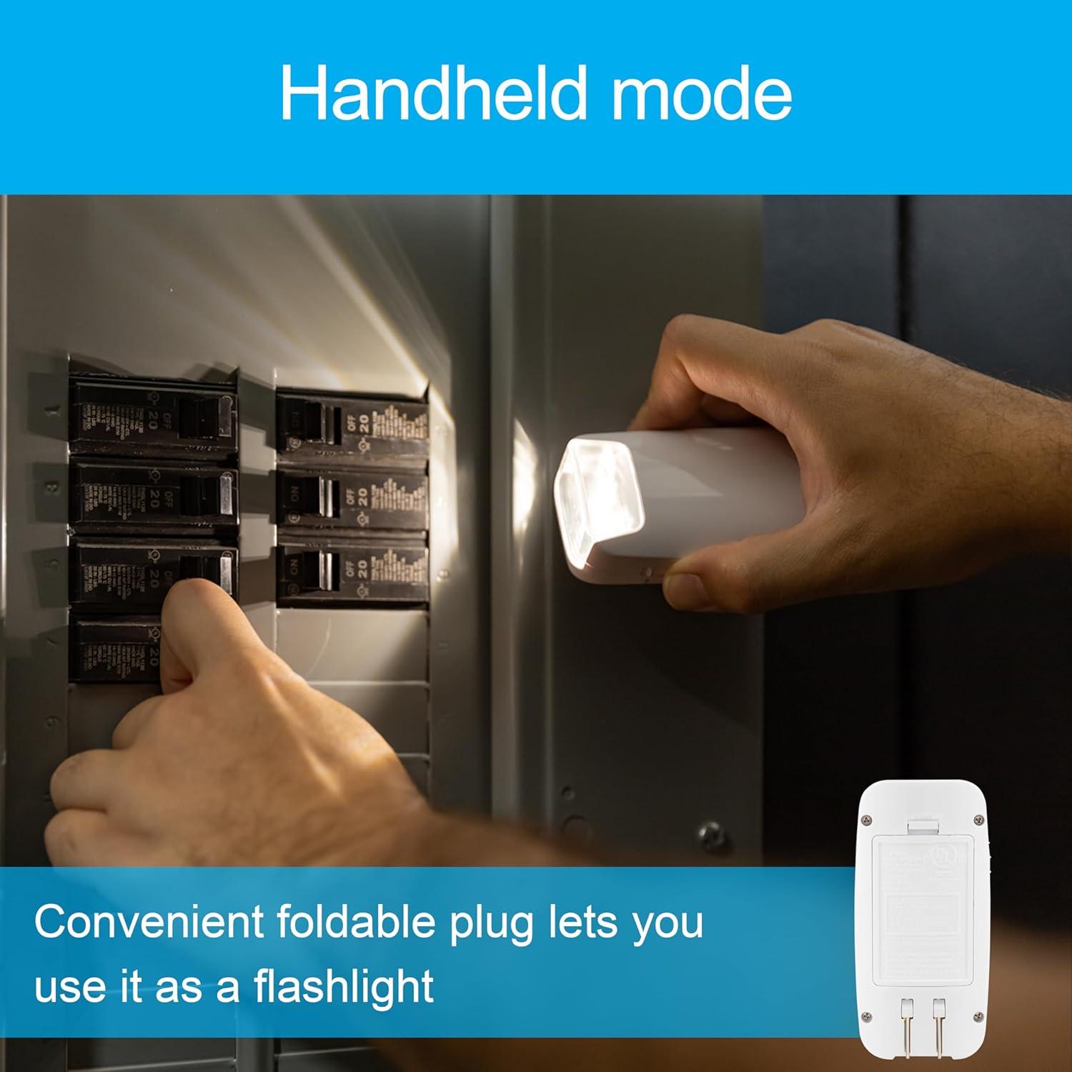 Luz Nocturna de Fallo de Energía GE 37373 Recargable Blanca