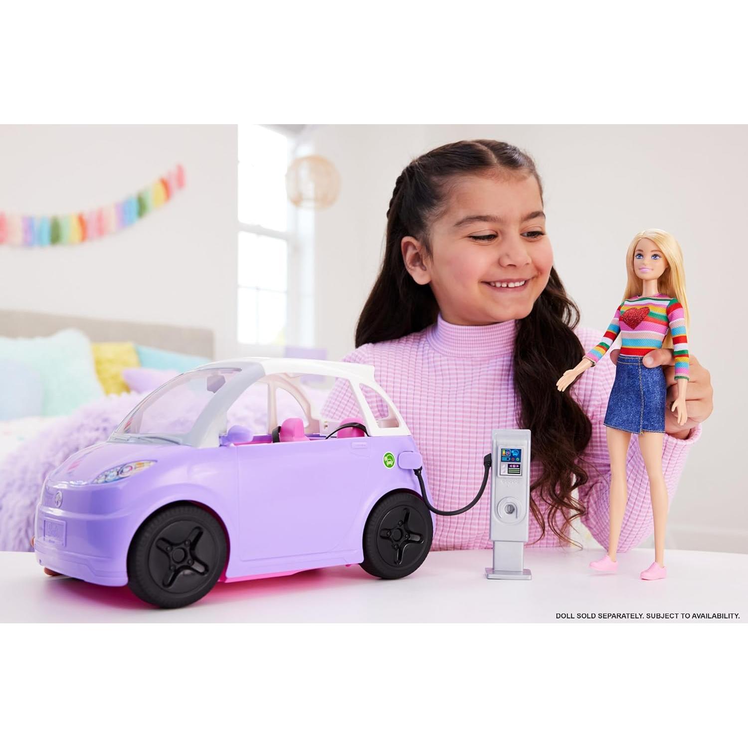 Vehículo eléctrico Barbie convertible 2 plazas morado