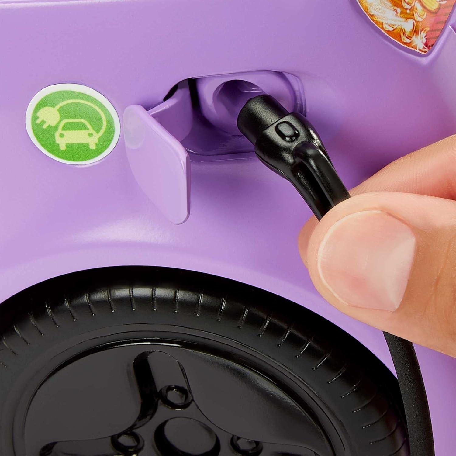 Vehículo eléctrico Barbie convertible 2 plazas morado