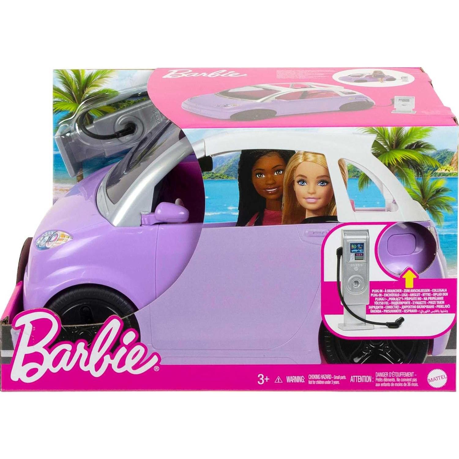 Vehículo eléctrico Barbie convertible 2 plazas morado