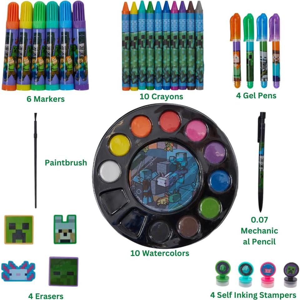 Conjunto de Arte Minecraft para Niños - 984 Piezas Creativas