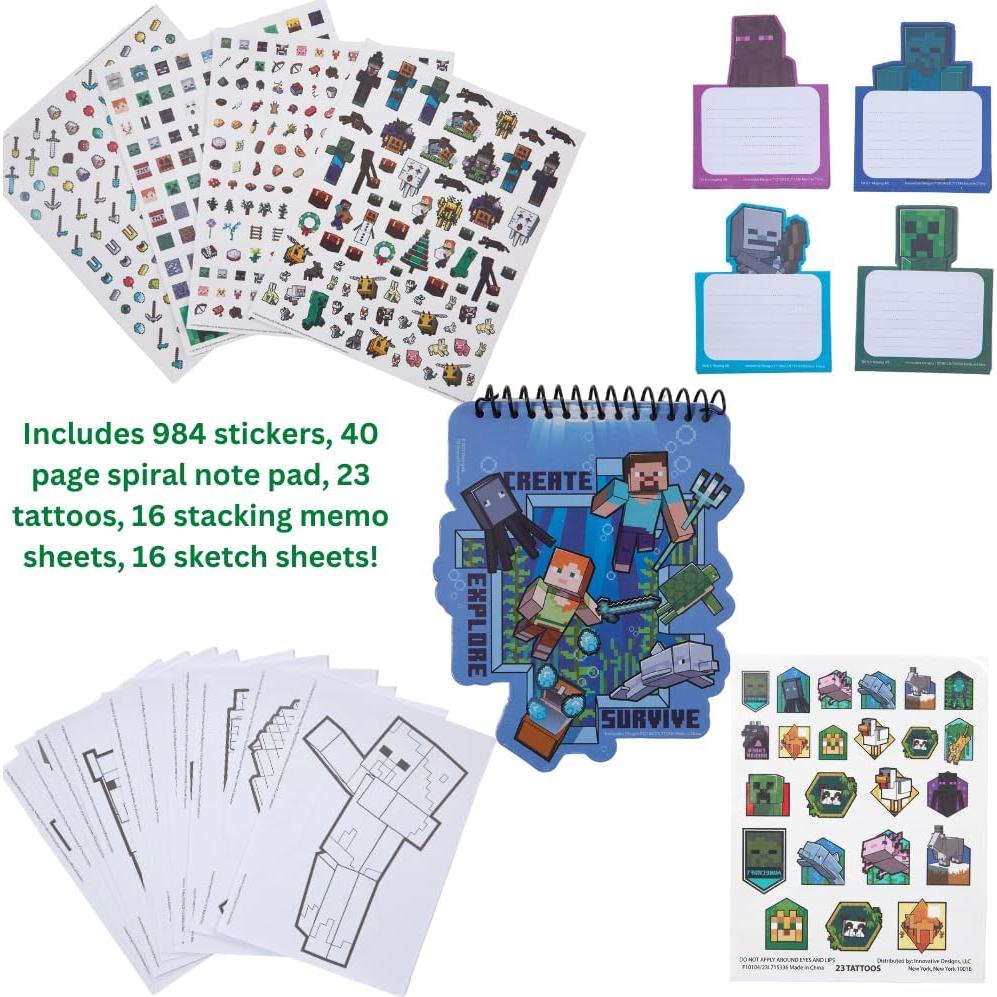 Conjunto de Arte Minecraft para Niños - 984 Piezas Creativas