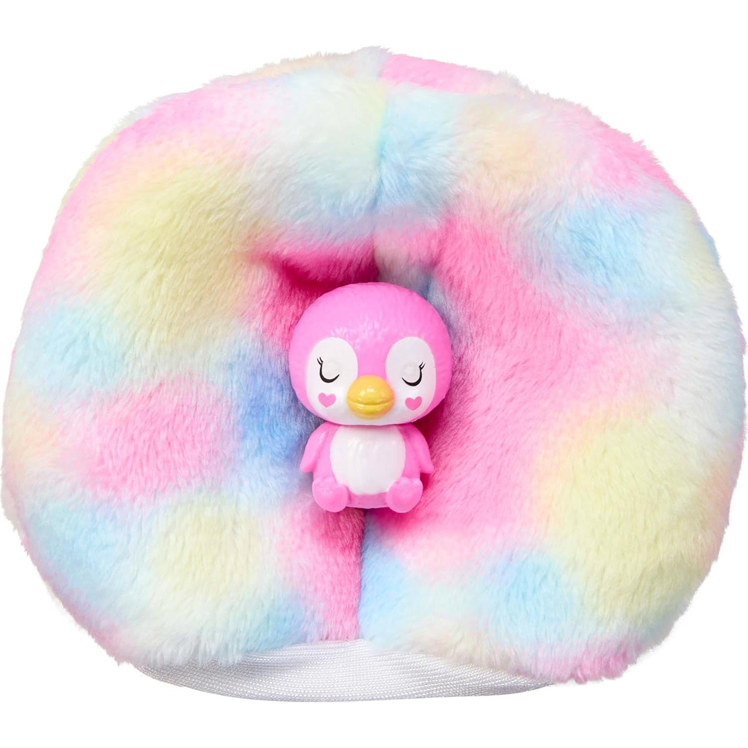 Muñeca Barbie Cutie Reveal Pingüino Tie-Dye con 10 Sorpresas