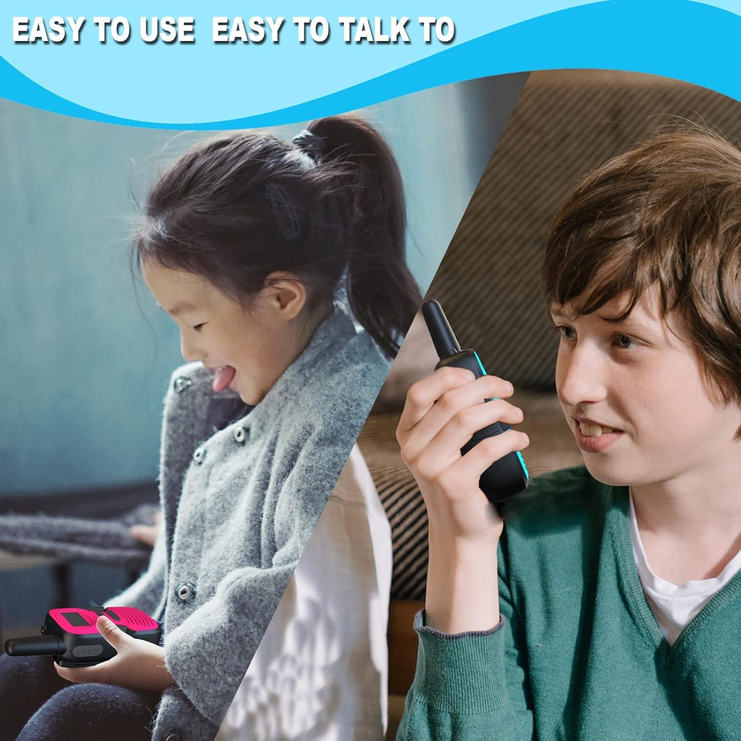 Walkie Talkies Recargables para Niños - 3 Paquete RD-866