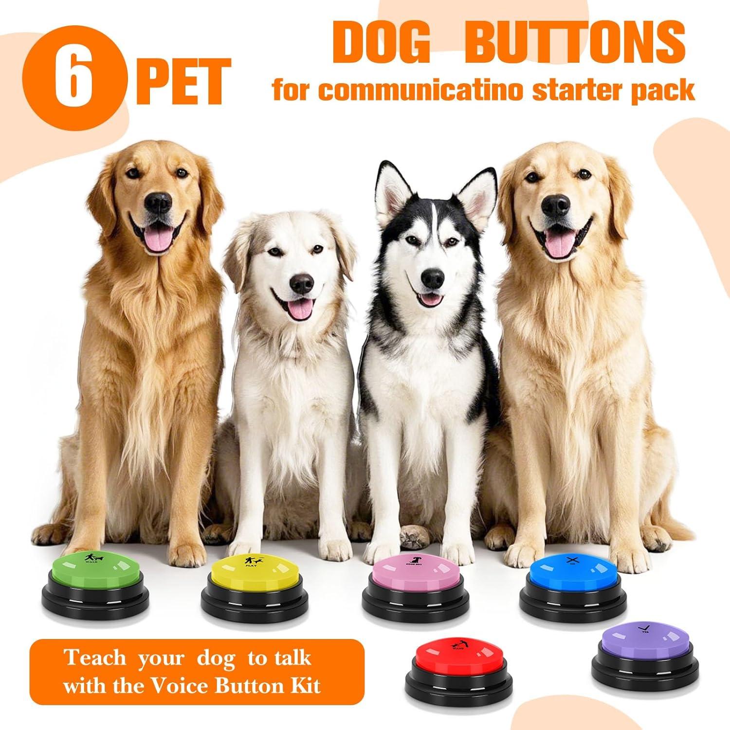 Set de 6 Botones de Comunicación para Perros ESYELEC