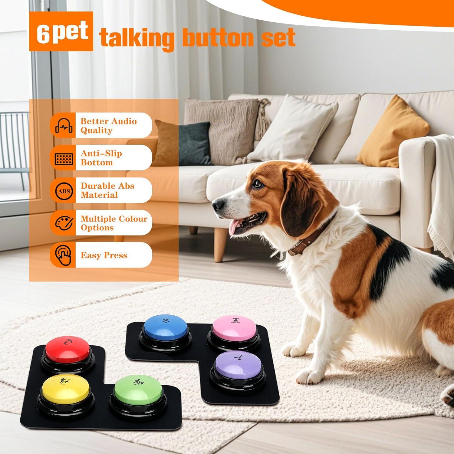 Set de 6 Botones de Comunicación para Perros ESYELEC