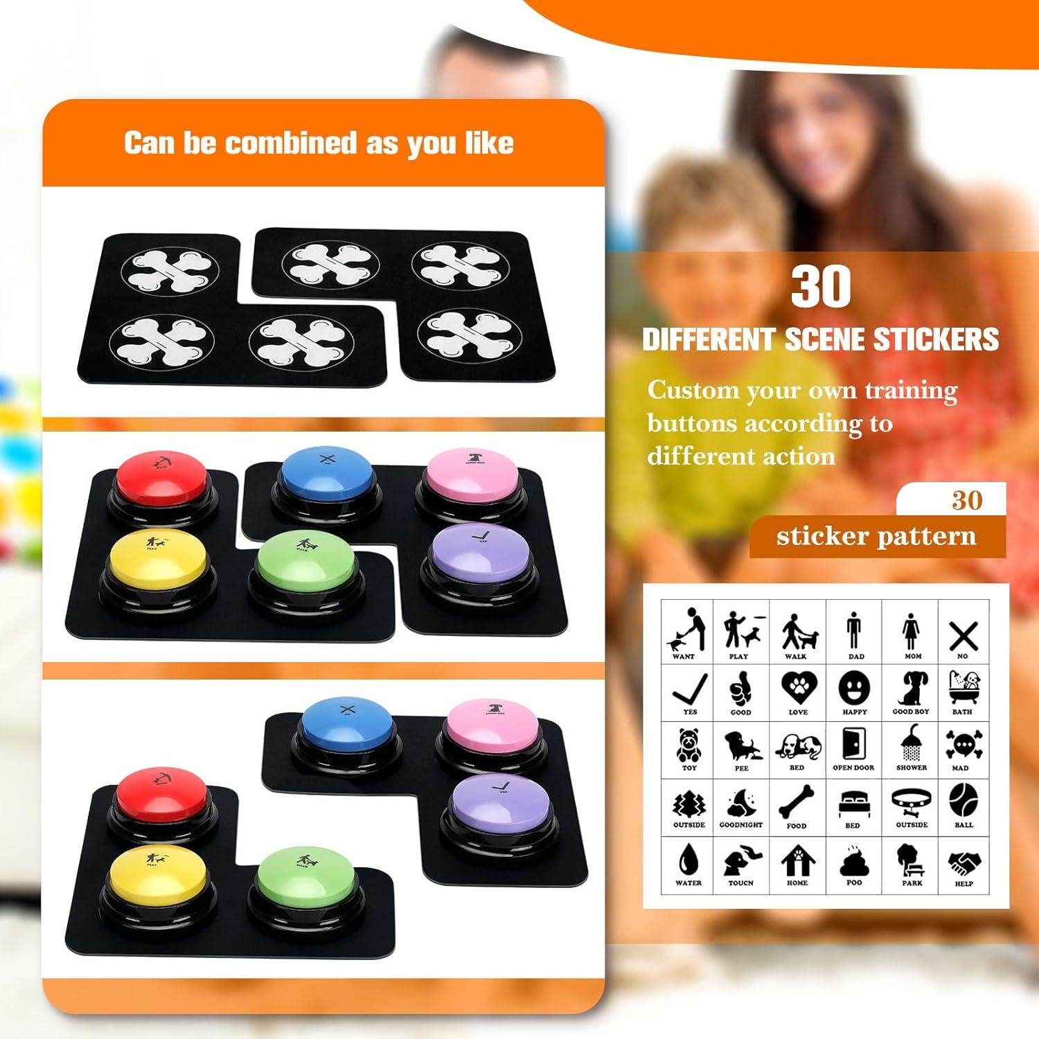 Set de 6 Botones de Comunicación para Perros ESYELEC