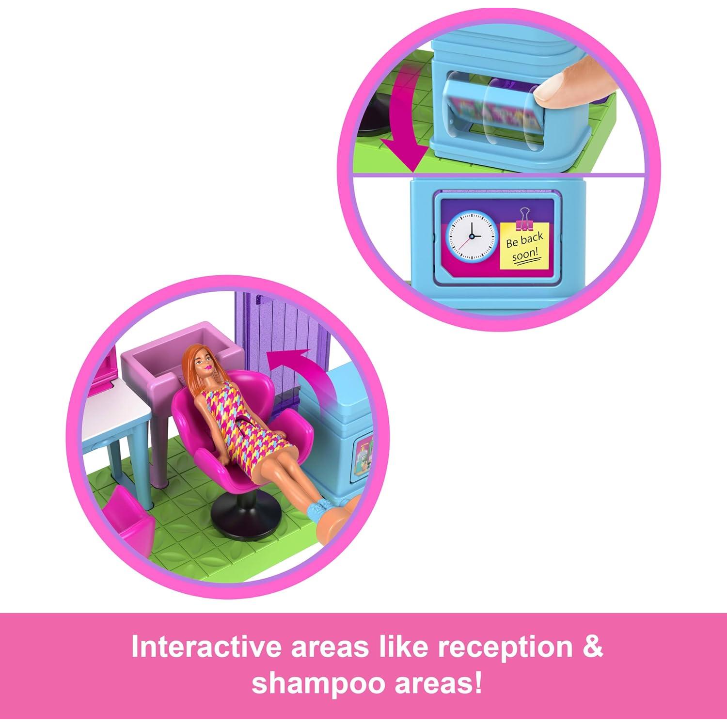 Set de Juego de Peluquería Mini BarbieLand Mattel 3,81 cm