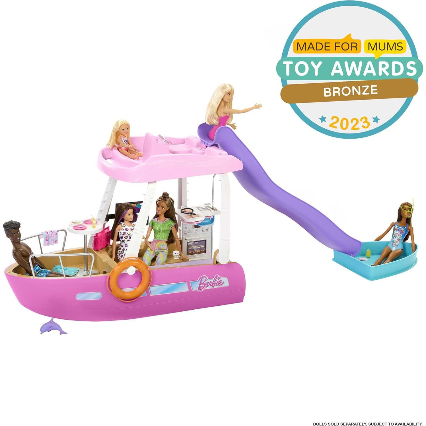 Barco de Sueños Barbie con 20 Accesorios Oceánicos