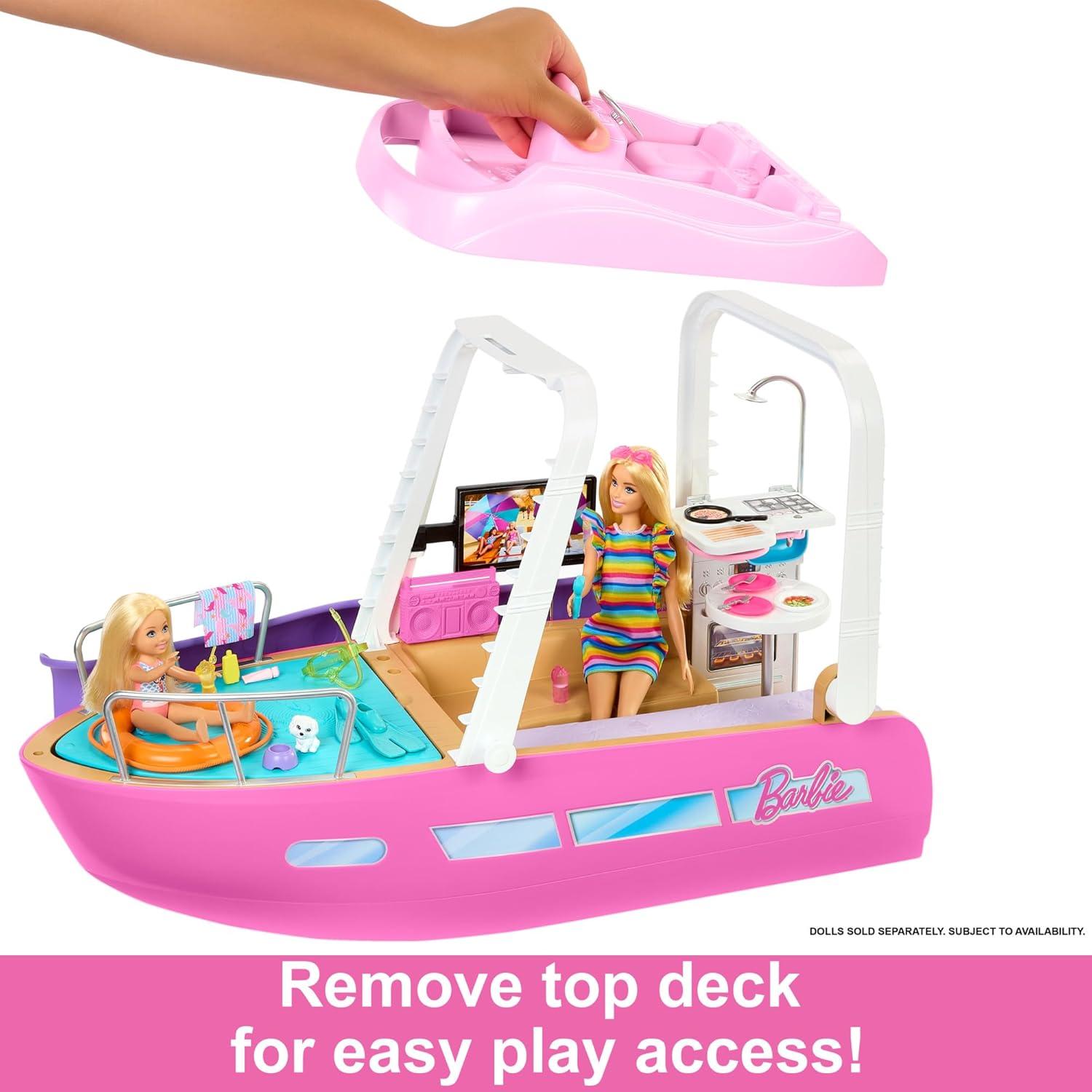 Barco de Sueños Barbie con 20 Accesorios Oceánicos