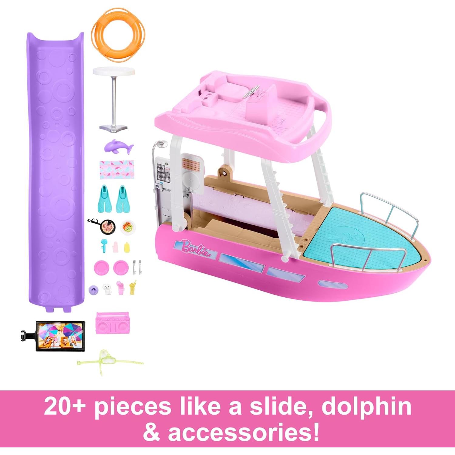 Barco de Sueños Barbie con 20 Accesorios Oceánicos