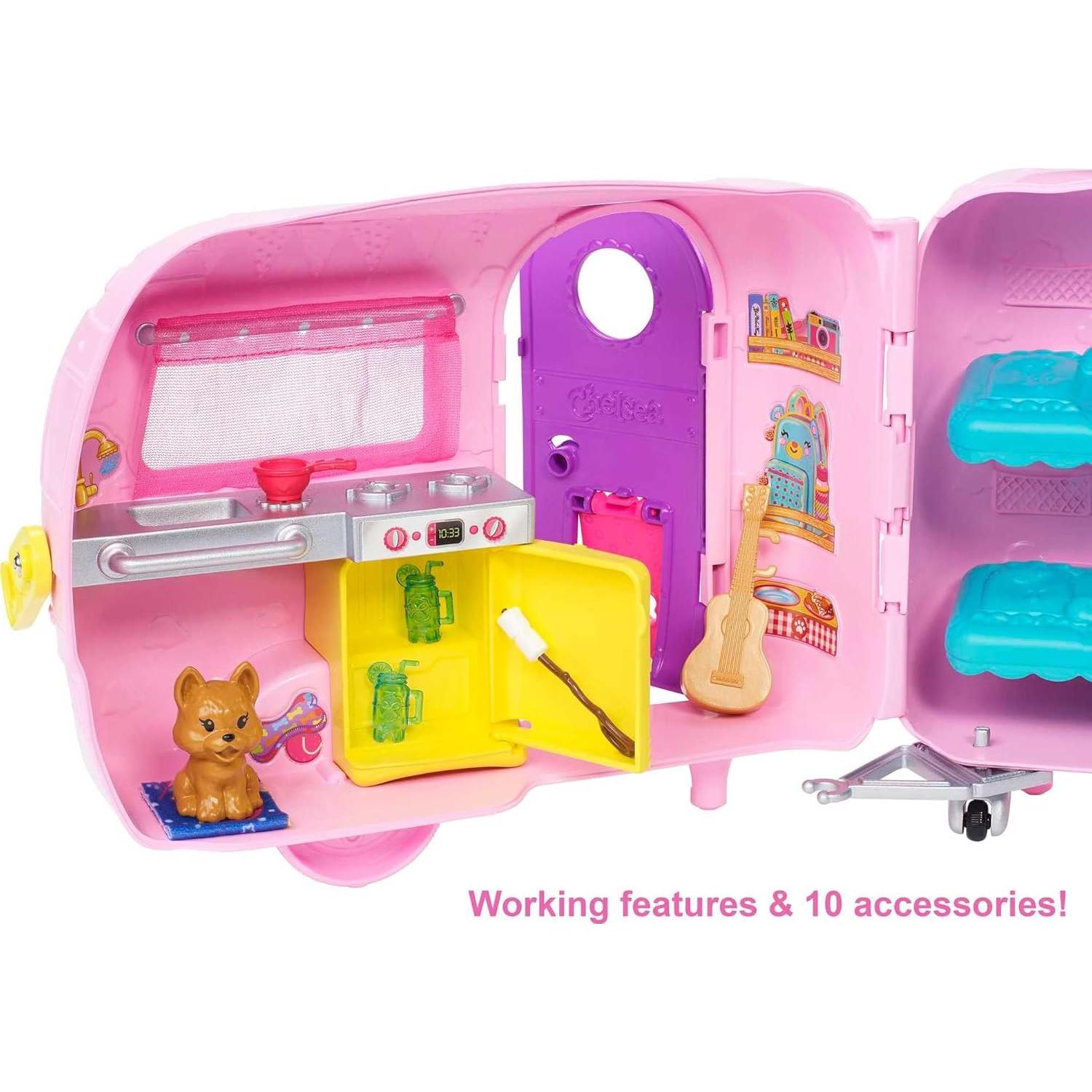 Barbie Club Chelsea Coche y Camper Set de Juego