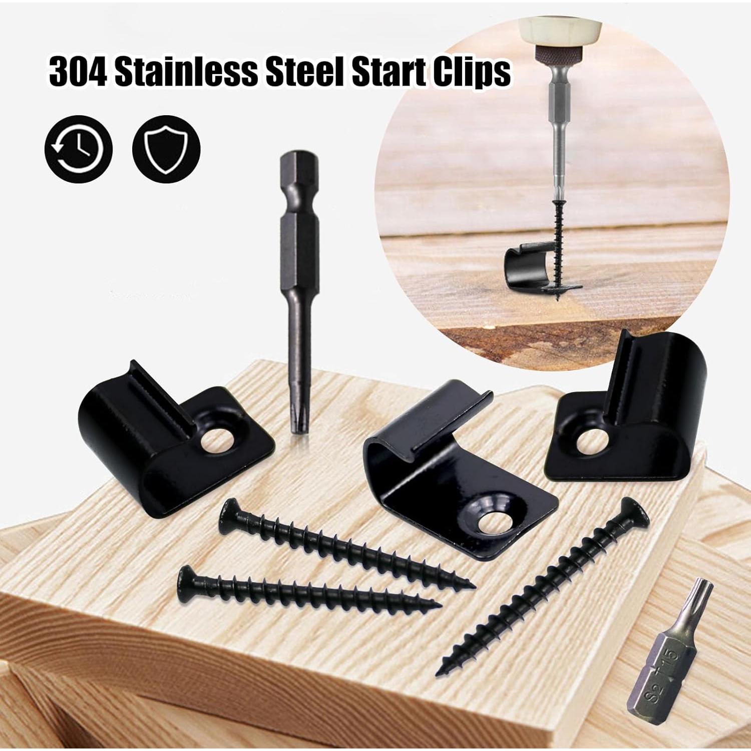 Clips de Inicio Universales CNQLIS - Acero Inoxidable 48 Pcs