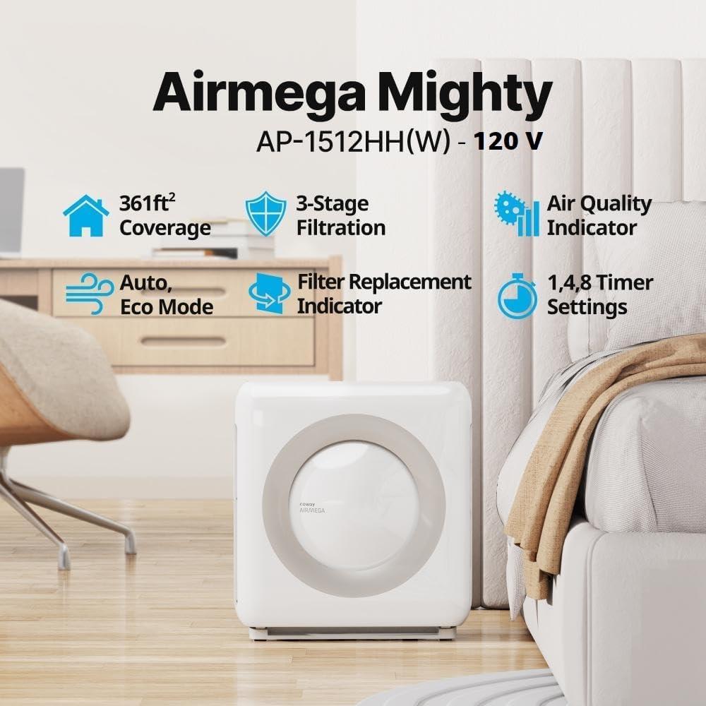 Purificador de aire Coway AP-1512HH True HEPA 33.5 m² Blanco