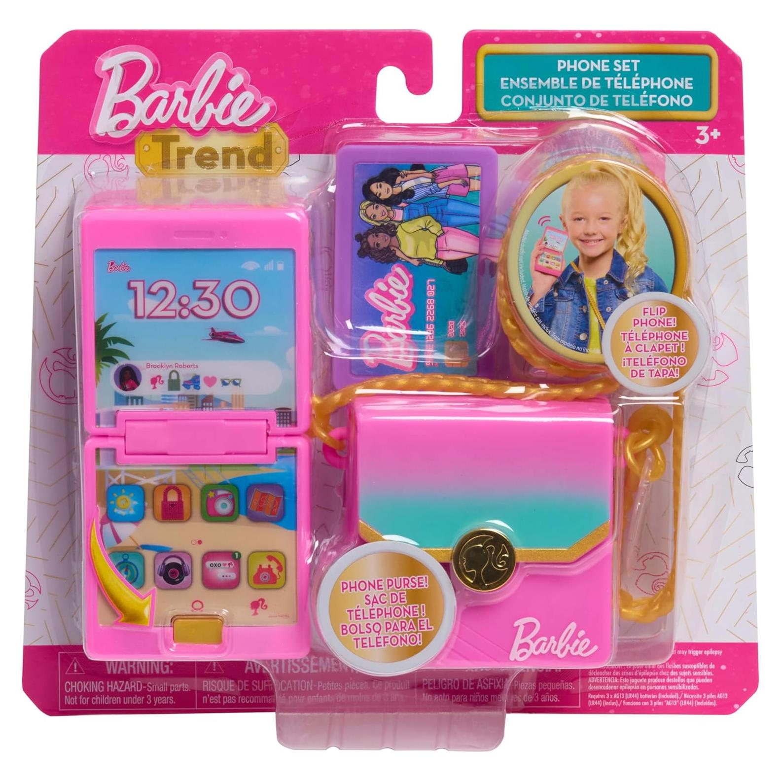 Conjunto Teléfono Interactivo Barbie Trend 4 Piezas