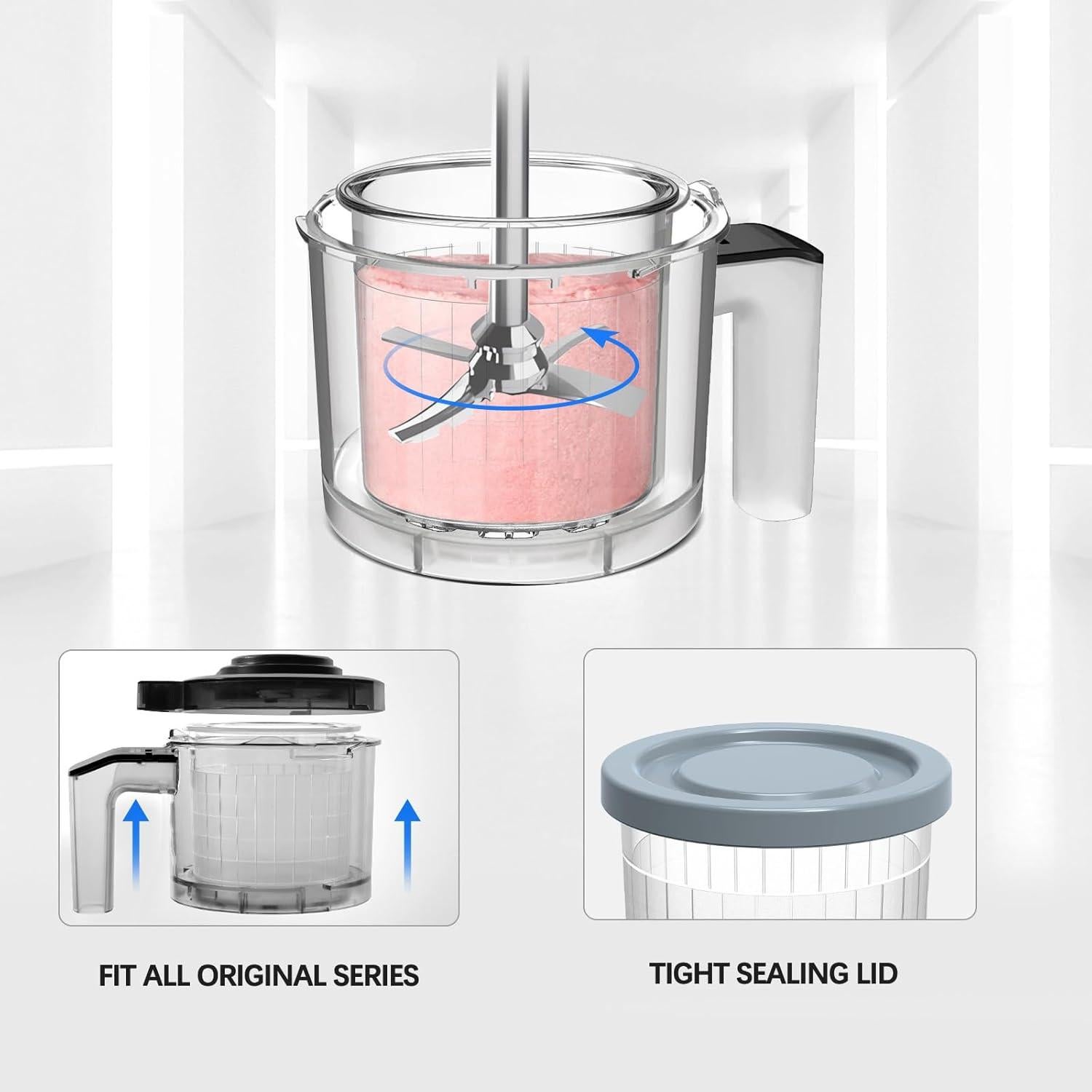 Contenedores de 473 ml Omnikit para Ninja Creami - Paquete de 4