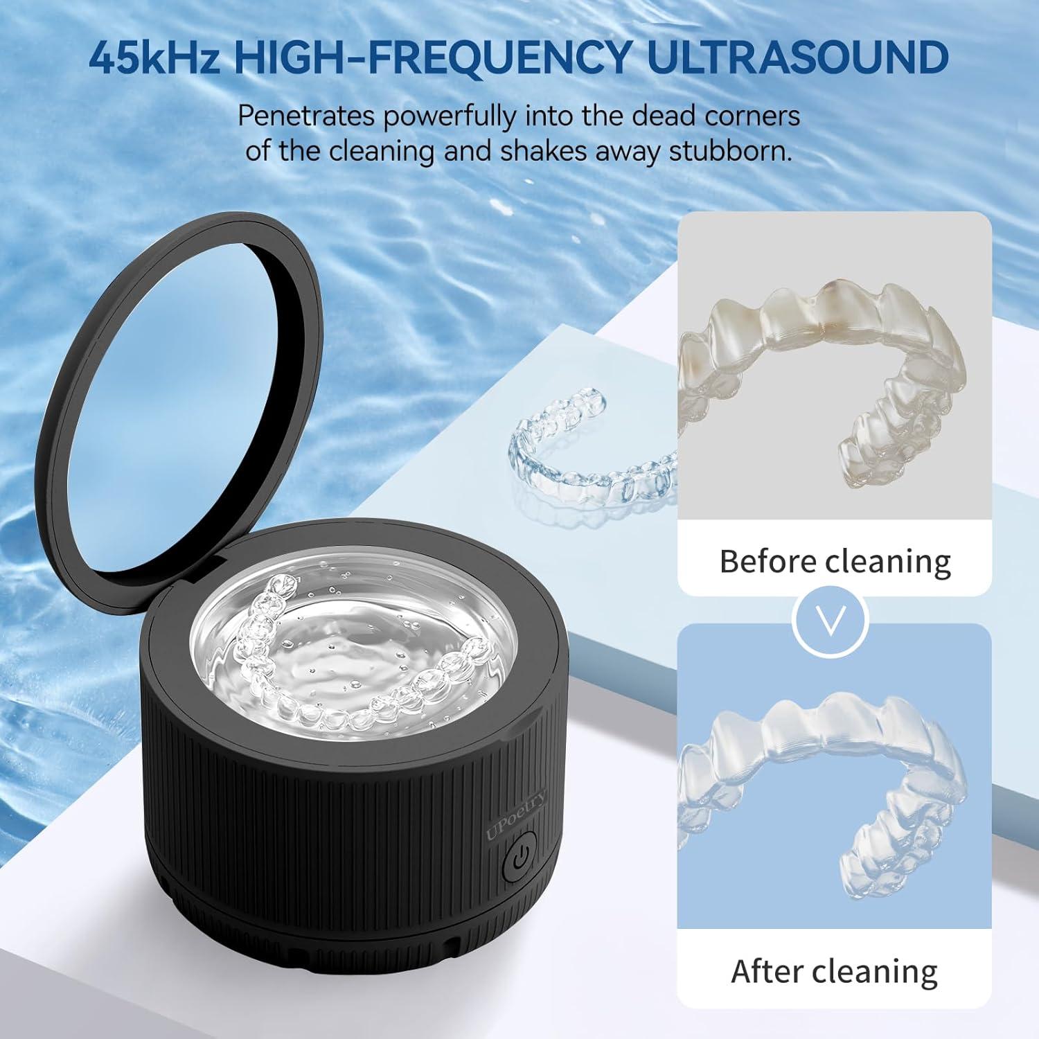 Limpiador Ultrasónico UPoetry 150ml para Retenedores y Dentaduras