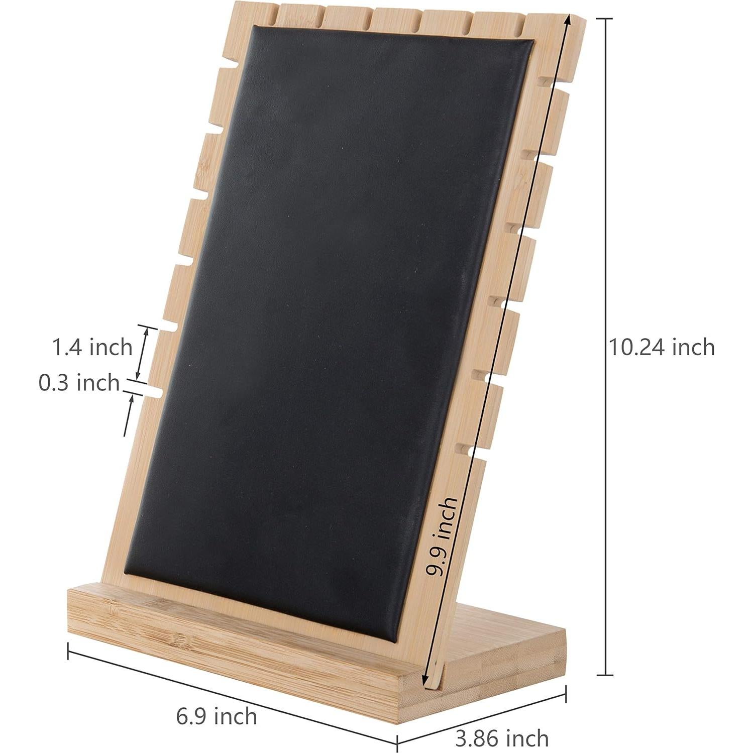 Set de 2 Tableros de Exhibición de Joyería MyGift, Negro